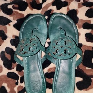 Tory burch Sandals size 10 color hunter green